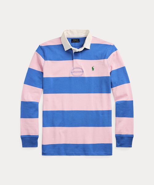 美品 ラグビー ラルフローレン ストライプ ポロシャツ RUGBY セール】クラシック フィット ストライプド ジャージー ラグビー