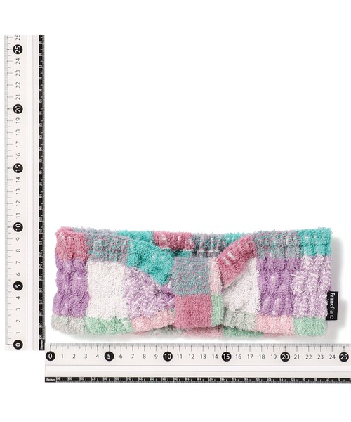 Francfranc（フランフラン）の「抗菌防臭ミックスチェックヘアバンド グリーン（ルームウェア/パジャマ・レディース・グリーン・FREE）」の2枚目の写真