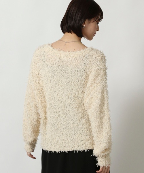 LAKOLE（ラコレ）の「チュールヤーンニットカーディガン / 322599（カーディガン/ボレロ・レディース・イエロー/グレー/アイボリー・FREE）」の16枚目の写真