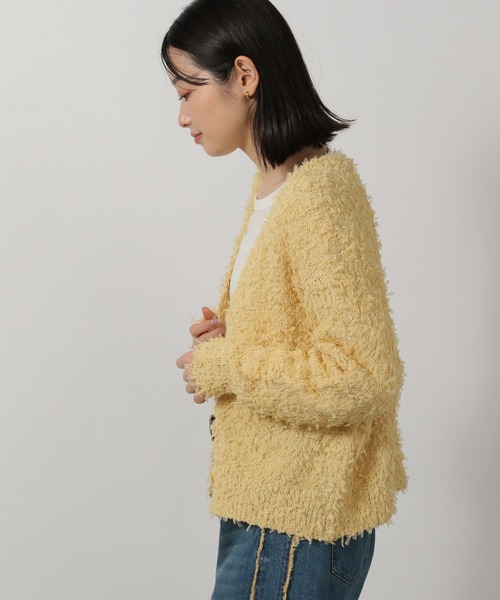 LAKOLE（ラコレ）の「チュールヤーンニットカーディガン / 322599（カーディガン/ボレロ・レディース・イエロー/グレー/アイボリー・FREE）」の20枚目の写真