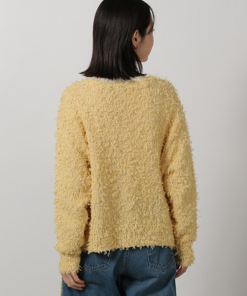 LAKOLE（ラコレ）の「チュールヤーンニットカーディガン / 322599（カーディガン/ボレロ・レディース・イエロー/グレー/アイボリー・FREE）」の21枚目の写真