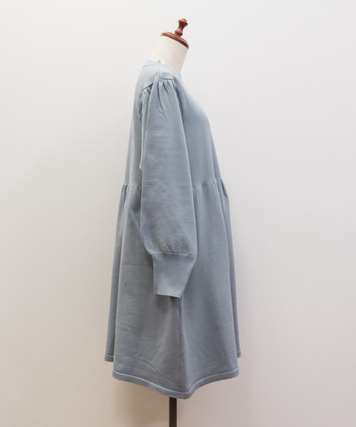 CLETTE（クレット）の「ブローチ付きニットミニワンピース（ワンピース・レディース・ブラック/チャコールグレー/ピンク/ブルー・LL/4L/3L）」の5枚目の写真