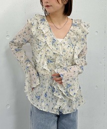 archives | 花柄アソートラッフルフリルミドルブラウス(シャツ/ブラウス)