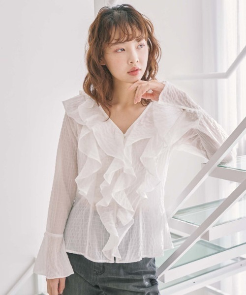 アルベロベロ☆かわいい花柄フリルのゆったりブラウス アルベロベロ☆かわいい花柄フリルのゆったりブラウス 楽天市場