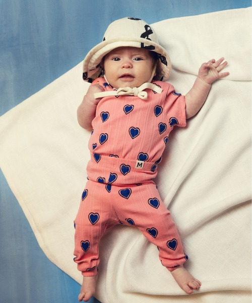 Mini Rodini（ミニロディーニ）の「mini rodini / ハート柄Tシャツ（Tシャツ/カットソー・キッズ・ピンク・92/98/104/110/116/122/80/86）」の6枚目の写真