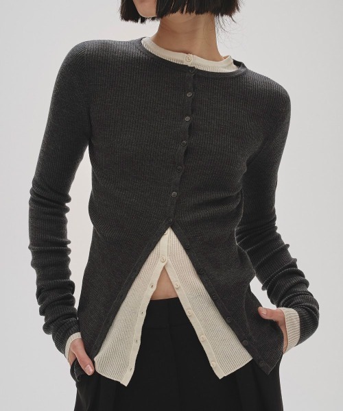美品 今期！ TODAYFUL 24AW ウエストシェイプ　ニットカーディガン TODAYFUL トゥデイフル 2024winter トップス Waistshape Knit