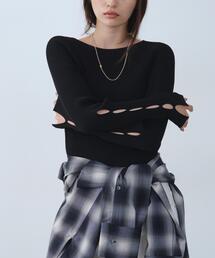 CODE A | hole sleeve knit(ニット/セーター)