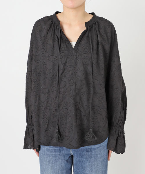 コットンジャガードブラウス（シャツ/ブラウス）｜Spick & Span