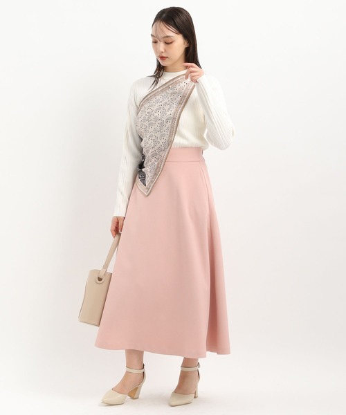 Andemiu（アンデミュウ）の「スカーフツキプチハイニット326043（ニット/セーター・レディース・オフホワイト/ブラック/モカ/コーラル・FREE）」の18枚目の写真