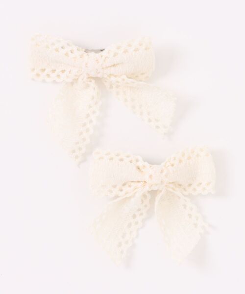 WEGO（ウィゴー）の「《2点セット》レースリボンピン（ヘアピン・レディース・ブルー/アイボリー・FREE）」の10枚目の写真