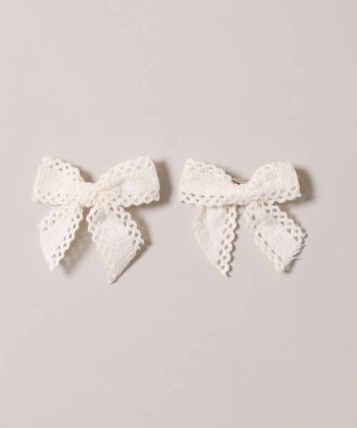 WEGO（ウィゴー）の「《2点セット》レースリボンピン（ヘアピン・レディース・ブルー/アイボリー・FREE）」の7枚目の写真