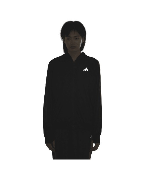 adidas（アディダス）の「アディダス adidas UVニット フルジップフーディー（その他アウター・レディース・ブラック/ベビーピンク/ペールイエロー・S/M/L/XL）」の11枚目の写真