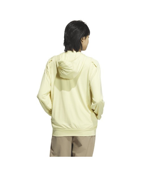 adidas（アディダス）の「アディダス adidas UVニット フルジップフーディー（その他アウター・レディース・ブラック/ベビーピンク/ペールイエロー・S/M/L/XL）」の4枚目の写真