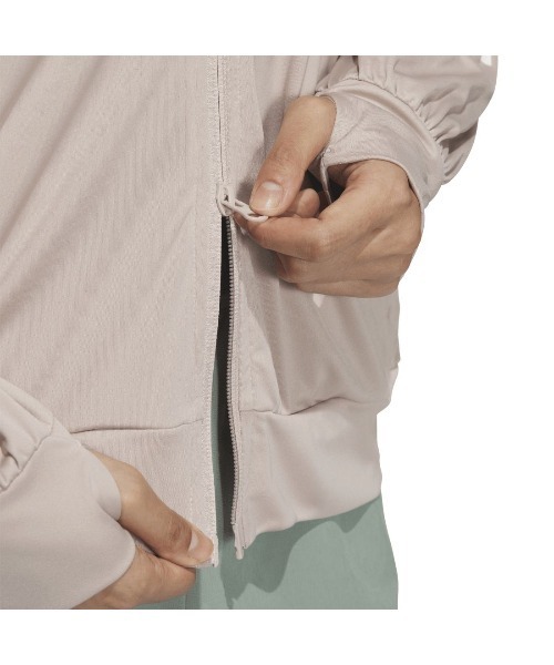 adidas（アディダス）の「アディダス adidas UVニット フルジップフーディー（その他アウター・レディース・ブラック/ベビーピンク/ペールイエロー・S/M/L/XL）」の15枚目の写真