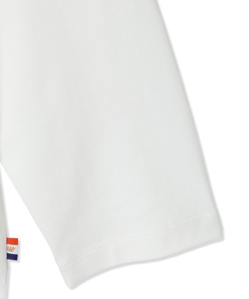 Petit Honfleur(プチオンフルール)の「2025春夏【接触冷感・UVカット】オーガニックコットンロゴTシャツ(Tシャツ/カットソー・レディース・ネイビー/ホワイト/グリーン・M/L)」の17枚目の写真