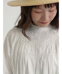 TSUHARU by Samansa Mos2 | ハンドスモッキングブラウス(シャツ/ブラウス)