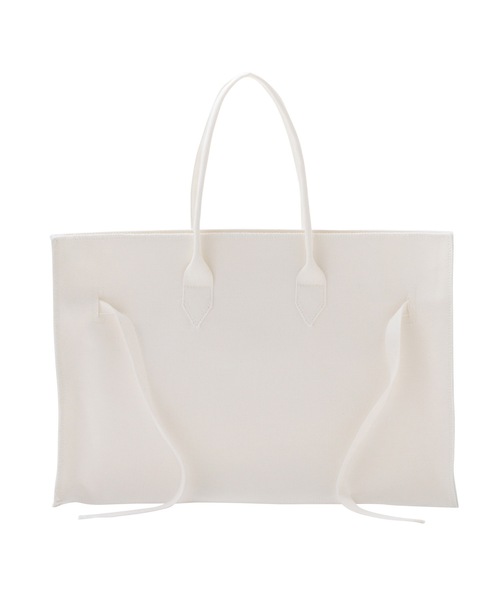 SEA(シー)の「キャンバス パロディー レッスンバッグ(トートバッグ・レディース・ホワイト/ブラック・ONE SIZE)」の9枚目の写真