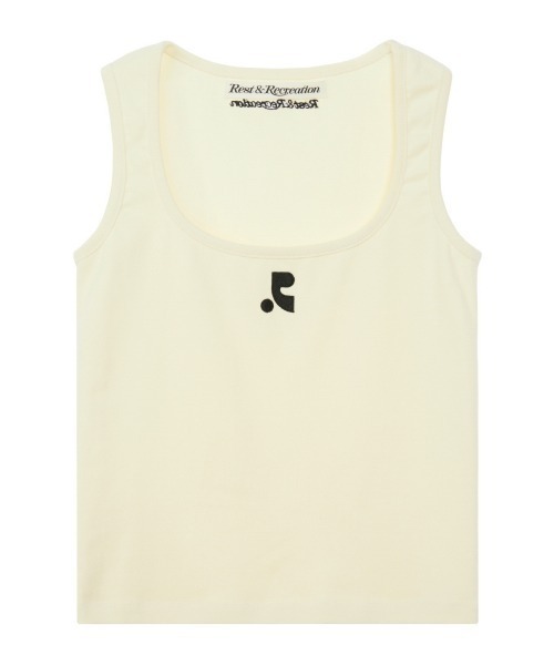 Rest&Recreation（レストアンドレクリエーション）の「Rest&Recreation/レストアンドレクリエーション WIDE U-NECK TANK TOP Uネックタンクトップ（タンクトップ・レディース・クリーム/カーキ/ブラック/ピンク/ブラウン・FREE）」の11枚目の写真