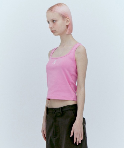 Rest&Recreation（レストアンドレクリエーション）の「Rest&Recreation/レストアンドレクリエーション WIDE U-NECK TANK TOP Uネックタンクトップ（タンクトップ・レディース・クリーム/カーキ/ブラック/ピンク/ブラウン・FREE）」の21枚目の写真