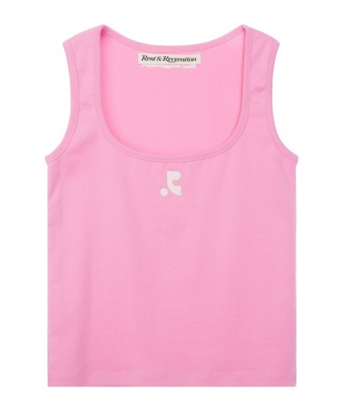 タンクトップ ノースリーブ Rest＆Recreation/レストアンドレクリエーション WIDE U-NECK TANK TOP Uネックタンクトッ Rest＆Recreation タンクトップ ノースリーブ Rest＆Recreation