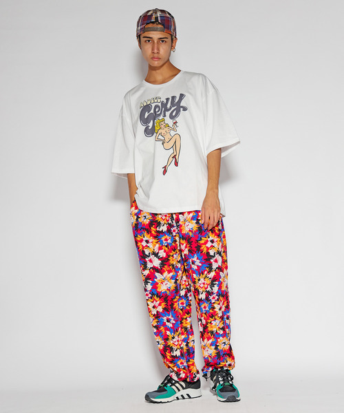 ALDIES（アールディーズ）の「Flower Thick Pants / フラワーシックパンツ（その他パンツ・メンズ・ブルー/オレンジ・LARGE/MEDIUM/SMALL/X-LARGE）」の15枚目の写真