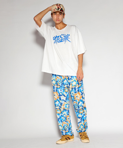 ALDIES（アールディーズ）の「Flower Thick Pants / フラワーシックパンツ（その他パンツ・メンズ・ブルー/オレンジ・LARGE/MEDIUM/SMALL/X-LARGE）」の5枚目の写真