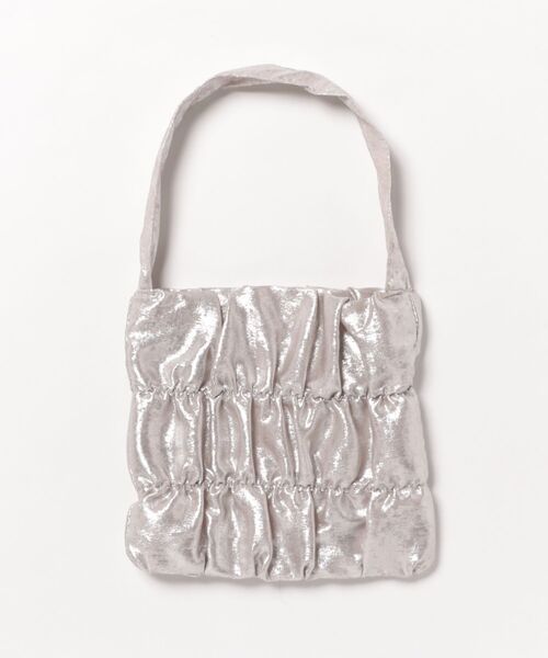 and it_（アンドイット）の「シャーリングＭＩＮＩトート（ショルダーバッグ・レディース・グレー/アイボリー/ブラック・FREE）」の2枚目の写真