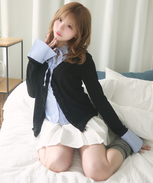 TITTY&CO.(ティティーアンドコー)の「クラシカルプリーツスカート(スカート・レディース・グレー/ブラック/ホワイト・MEDIUM/SMALL)」の18枚目の写真