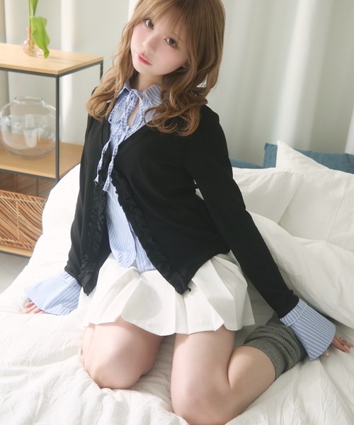 TITTY&CO.(ティティーアンドコー)の「クラシカルプリーツスカート(スカート・レディース・グレー/ブラック/ホワイト・MEDIUM/SMALL)」の13枚目の写真