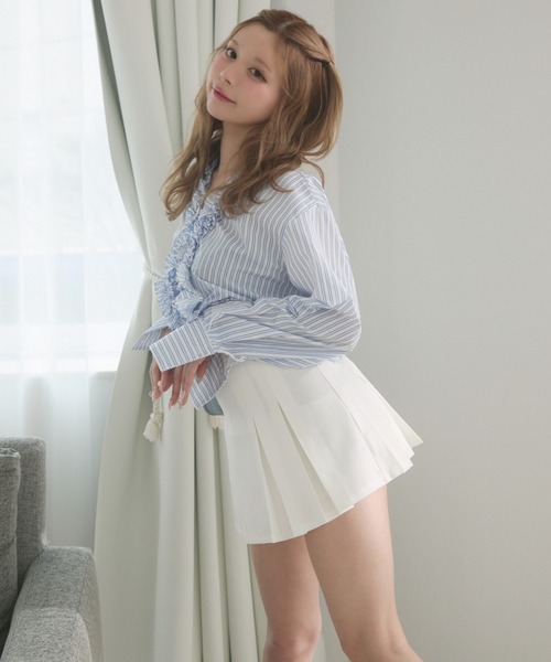 TITTY&CO.(ティティーアンドコー)の「クラシカルプリーツスカート(スカート・レディース・グレー/ブラック/ホワイト・MEDIUM/SMALL)」の21枚目の写真