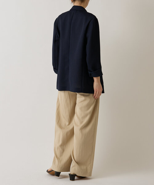 LIVETART（リヴェタート）の「《LIVETART》ボンディングメッシュジャケット（テーラードジャケット・レディース・ネイビー・FREE）」の13枚目の写真