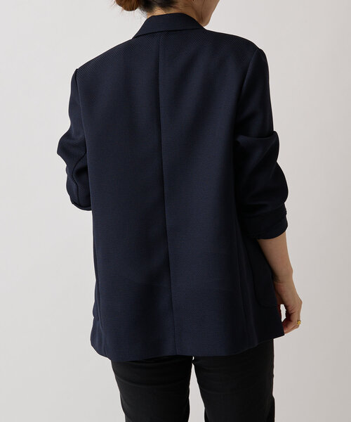 LIVETART（リヴェタート）の「《LIVETART》ボンディングメッシュジャケット（テーラードジャケット・レディース・ネイビー・FREE）」の21枚目の写真