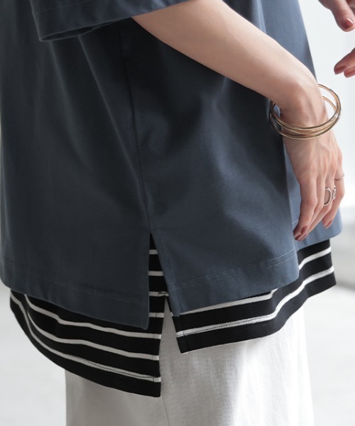 HUG.U(ハグユー)の「「簡単レイヤード」締め付けゼロ 腹巻き つけ裾 ボックス裾ver.(その他トップス・レディース・ブラック系その他/ブラック/サックスブルー/モカ/ダークグレー/ホワイト/ライトグレー/ホワイト系その他・L/M)」の22枚目の写真