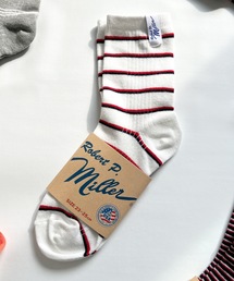 IO（イオ）（イオ）の「Robert P. Miller / ソックス　Mボーダー / 326C（ソックス/靴下）」