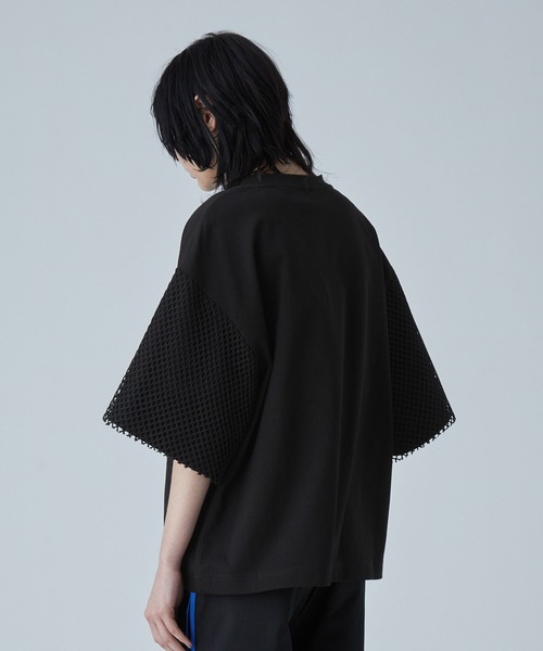 VELNUS(ベルナス)の「【VELNUS】Mesh docking loose punch short sleeve T-shirt/メッシュドッキングルーズポンチ半袖Tシャツ【セットアップ対応】(Tシャツ/カットソー・メンズ・ブラック/ホワイト・L/M/S)」の7枚目の写真