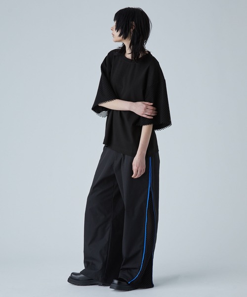 VELNUS(ベルナス)の「【VELNUS】Mesh docking loose punch short sleeve T-shirt/メッシュドッキングルーズポンチ半袖Tシャツ【セットアップ対応】(Tシャツ/カットソー・メンズ・ブラック/ホワイト・L/M/S)」の11枚目の写真