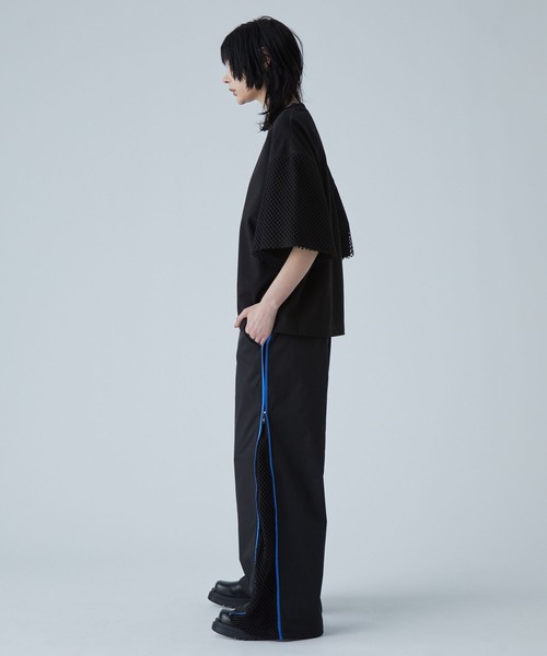 VELNUS(ベルナス)の「【VELNUS】Mesh docking loose punch short sleeve T-shirt/メッシュドッキングルーズポンチ半袖Tシャツ【セットアップ対応】(Tシャツ/カットソー・メンズ・ブラック/ホワイト・L/M/S)」の12枚目の写真