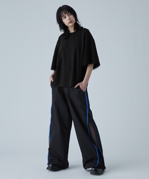 VELNUS(ベルナス)の「【VELNUS】Mesh docking loose punch short sleeve T-shirt/メッシュドッキングルーズポンチ半袖Tシャツ【セットアップ対応】(Tシャツ/カットソー・メンズ・ブラック/ホワイト・L/M/S)」の10枚目の写真