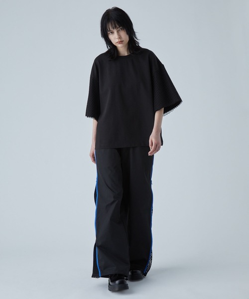 VELNUS(ベルナス)の「【VELNUS】Mesh docking loose punch short sleeve T-shirt/メッシュドッキングルーズポンチ半袖Tシャツ【セットアップ対応】(Tシャツ/カットソー・メンズ・ブラック/ホワイト・L/M/S)」の15枚目の写真