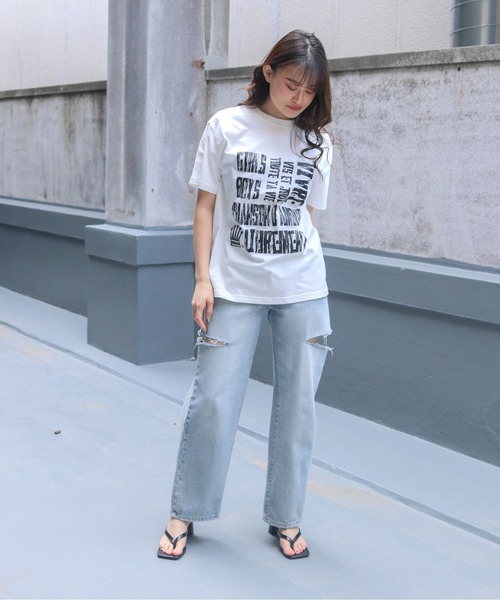 UNIT CHEST(ユニットチェスト)の「【UNIT CHEST】unique unisex T-shirt VTFAコラボT ”vacances d'ate” by Nina Tugawa(Tシャツ/カットソー・レディース・ブラック/ホワイト・S/M/L)」の8枚目の写真