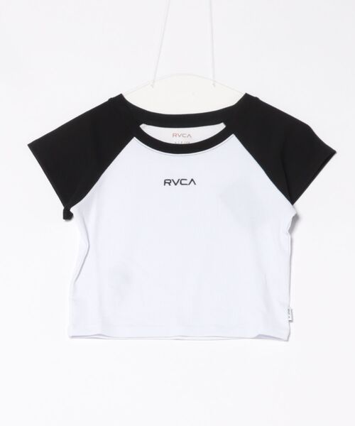 RVCA■ルーカ ボックスロゴ 半袖 コットン Tシャツ 白黒 RVCA tシャツ メンズ BLINDER BOX SS Tシャツ 「2025年夏モデル