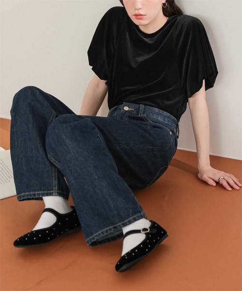 titivate(ティティベイト)の「スクエアトゥバレエシューズ(バレエシューズ・レディース・ブラウン/ベージュ/ブラック/ブラック系その他・LL/L/M/S)」の17枚目の写真