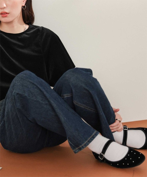 titivate(ティティベイト)の「スクエアトゥバレエシューズ(バレエシューズ・レディース・ブラウン/ベージュ/ブラック/ブラック系その他・LL/L/M/S)」の13枚目の写真