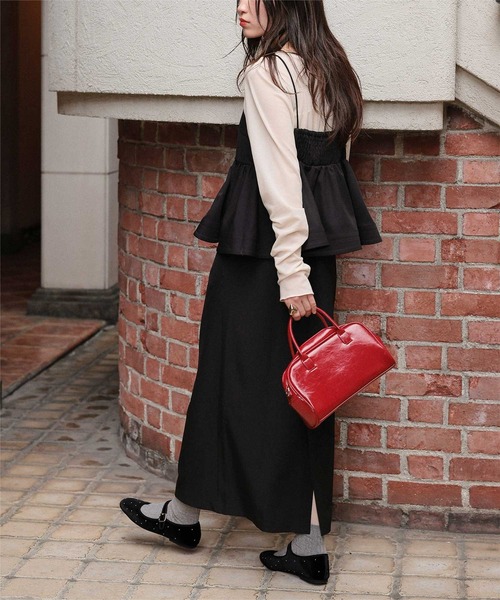 titivate(ティティベイト)の「スクエアトゥバレエシューズ(バレエシューズ・レディース・ブラウン/ベージュ/ブラック/ブラック系その他・LL/L/M/S)」の16枚目の写真