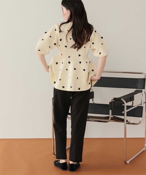 titivate(ティティベイト)の「スクエアトゥバレエシューズ(バレエシューズ・レディース・ブラウン/ベージュ/ブラック/ブラック系その他・LL/L/M/S)」の10枚目の写真