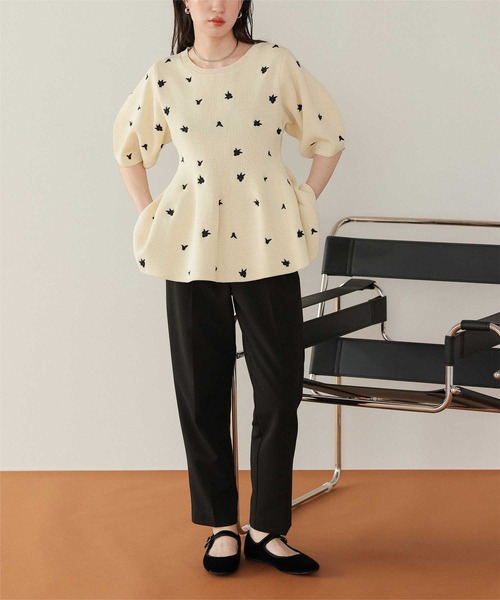 titivate(ティティベイト)の「スクエアトゥバレエシューズ(バレエシューズ・レディース・ブラウン/ベージュ/ブラック/ブラック系その他・LL/L/M/S)」の11枚目の写真