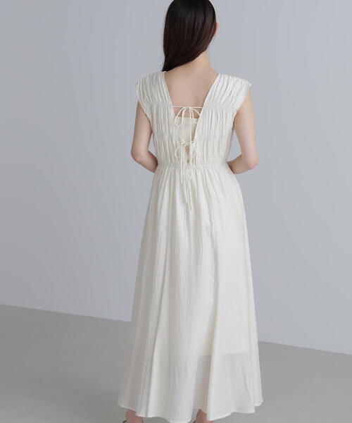 FREE'S MART（フリーズマート）の「◆シャーリングマキシワンピース（ワンピース・レディース・ブルー/ブラック/ホワイト・SMALL/MEDIUM）」の11枚目の写真