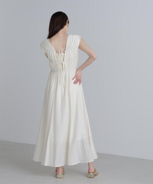 FREE'S MART（フリーズマート）の「◆シャーリングマキシワンピース（ワンピース・レディース・ブルー/ブラック/ホワイト・SMALL/MEDIUM）」の17枚目の写真