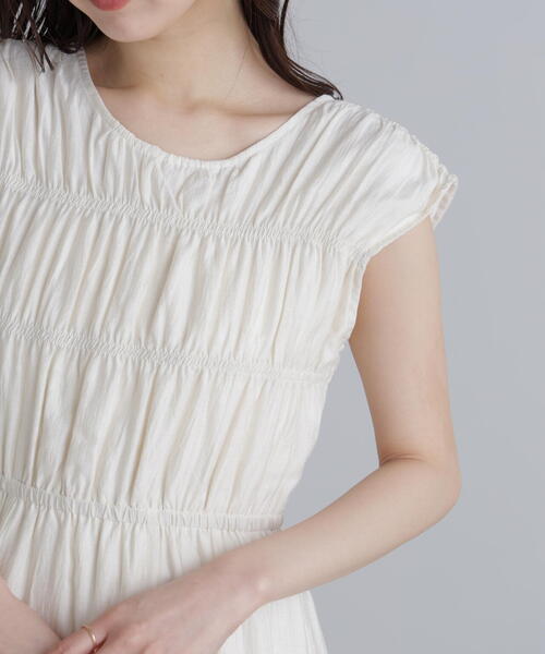 FREE'S MART（フリーズマート）の「◆シャーリングマキシワンピース（ワンピース・レディース・ブルー/ブラック/ホワイト・SMALL/MEDIUM）」の19枚目の写真