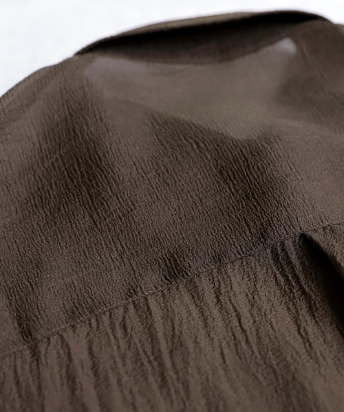 antiqua（アンティカ）の「ワッシャーシアーシャツ（シャツ/ブラウス・レディース・ブラック/その他・ONESIZE）」の18枚目の写真